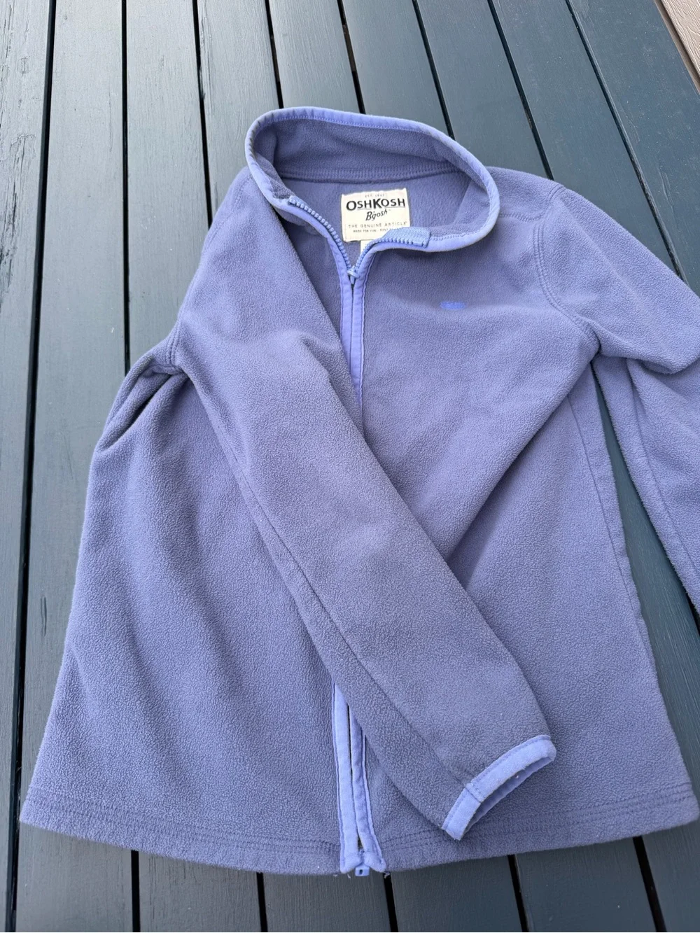 OshKosh B'gosh Lavender Zip-Up Fleece Hoodie